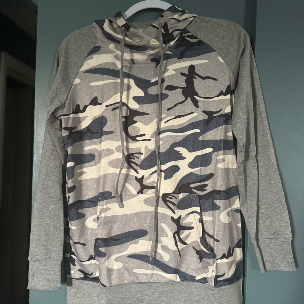 Gray Camo Hoodie